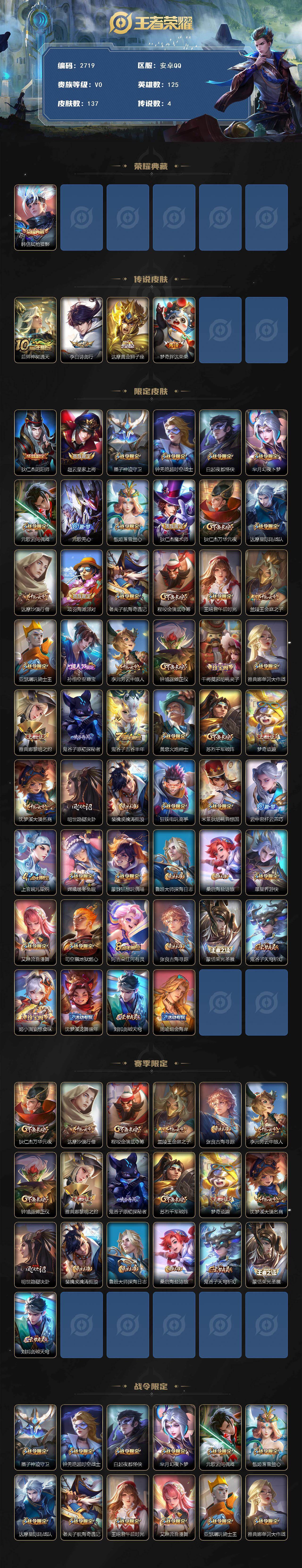 WZCMW436785王者荣耀账号详情图2