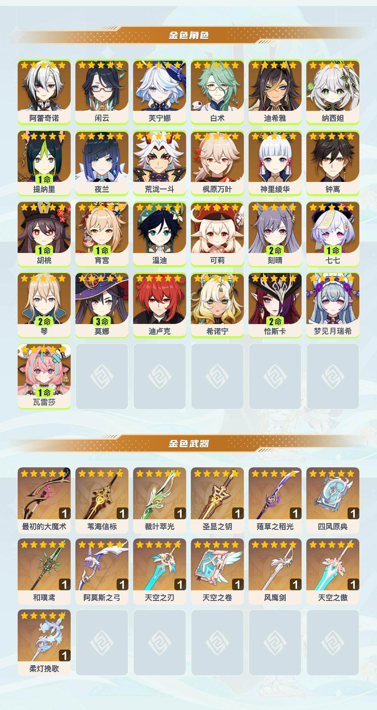 YSEY40507原神账号详情图3