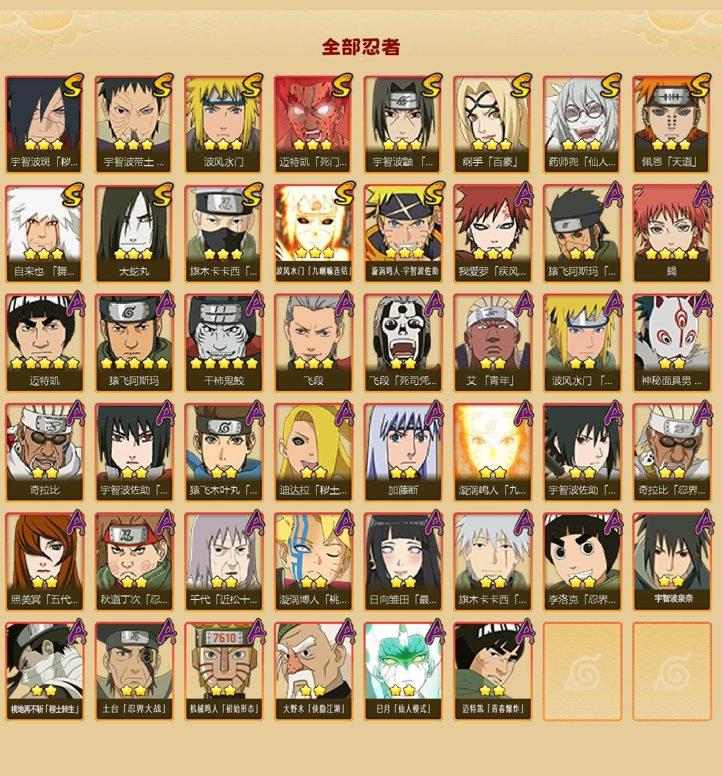 HYLFY41999火影忍者账号详情图2 HYLFY41999火影忍者账号详情图2