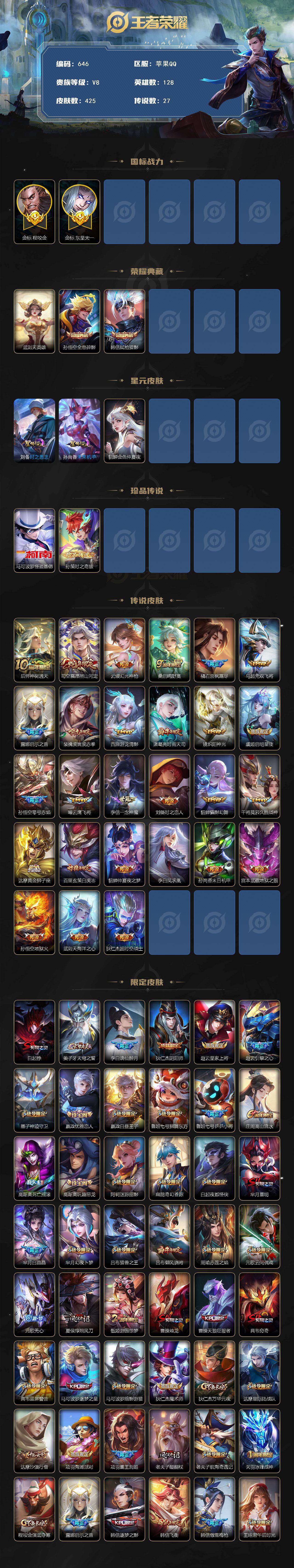 WZCMW496105王者荣耀账号详情图2