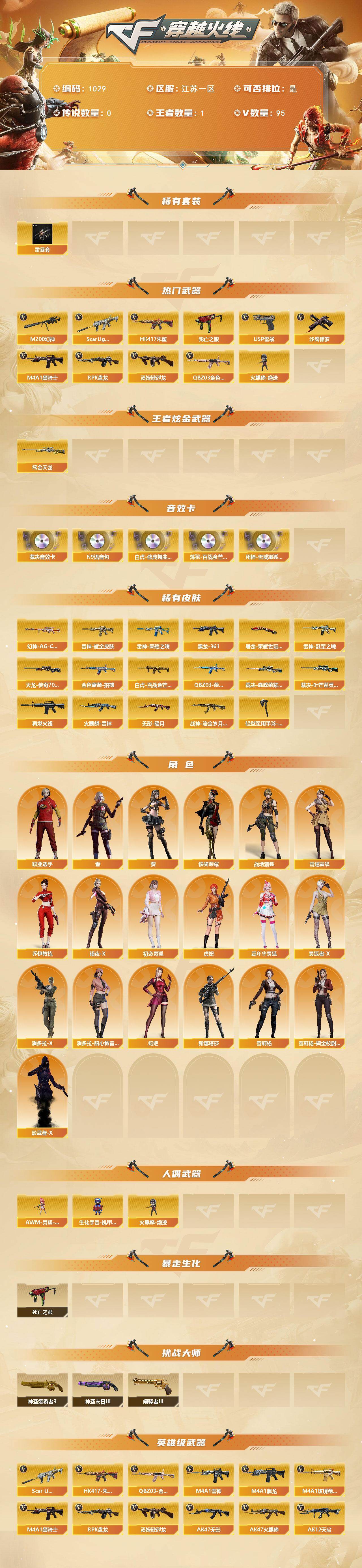 CFCMW422049穿越火线账号详情图2