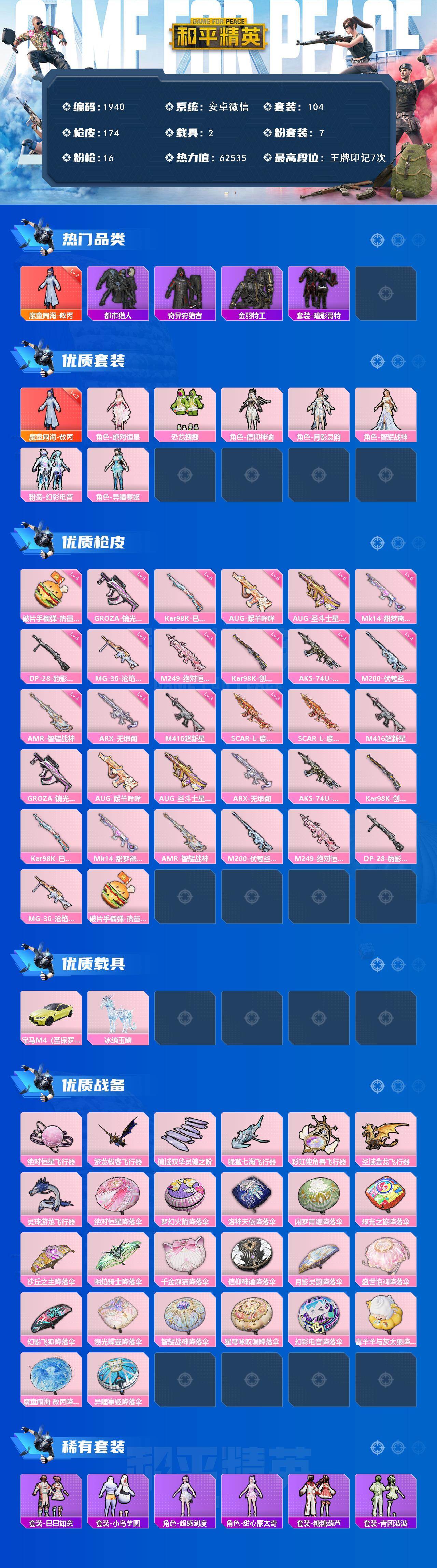 HPCMW420052和平精英账号详情图2