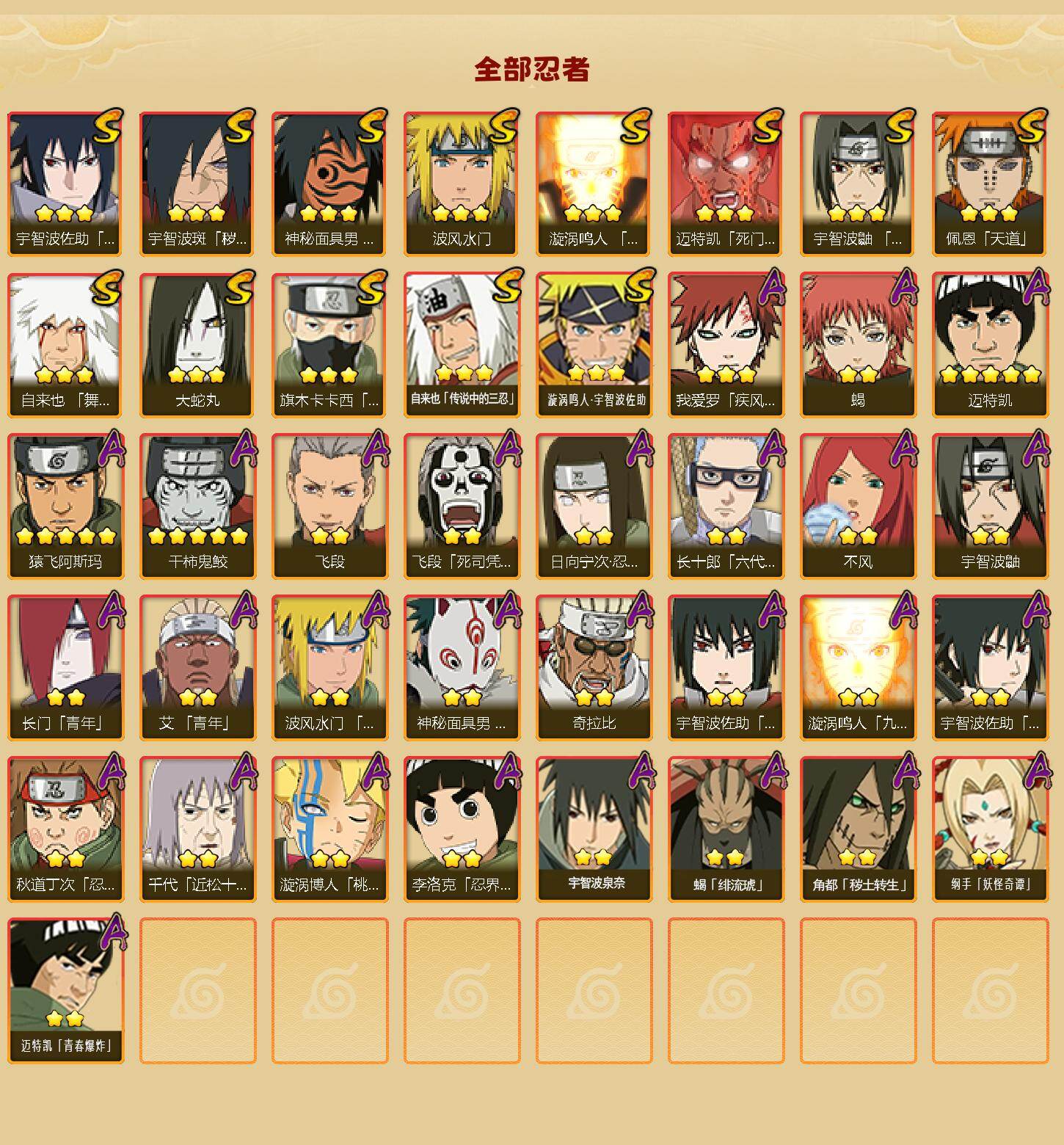 HYLFY42035火影忍者账号详情图2