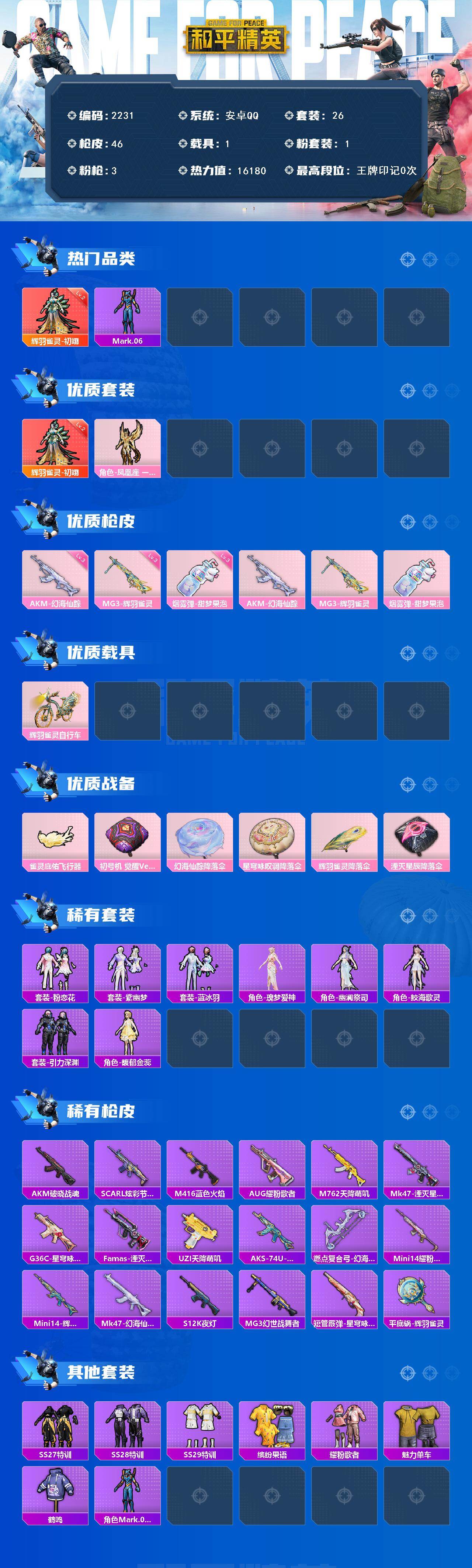 HPCMW465080和平精英账号详情图2