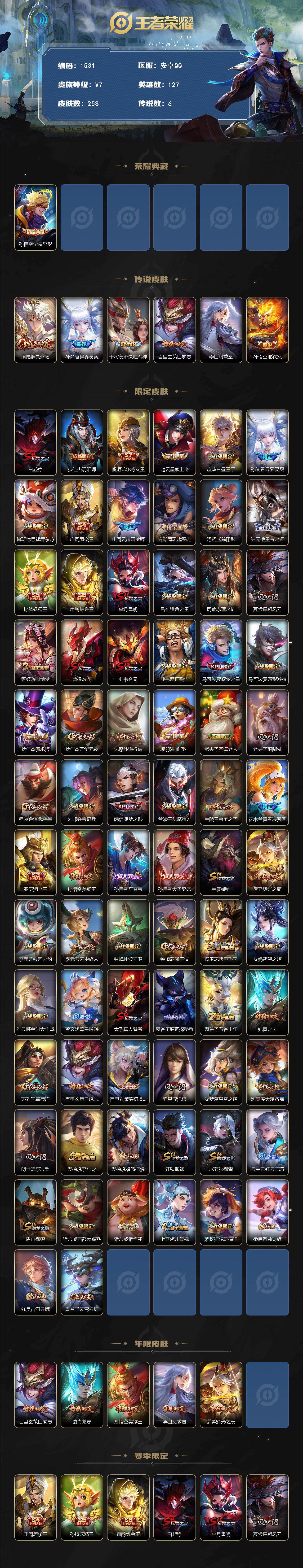 WZCMW440062王者荣耀账号详情图2