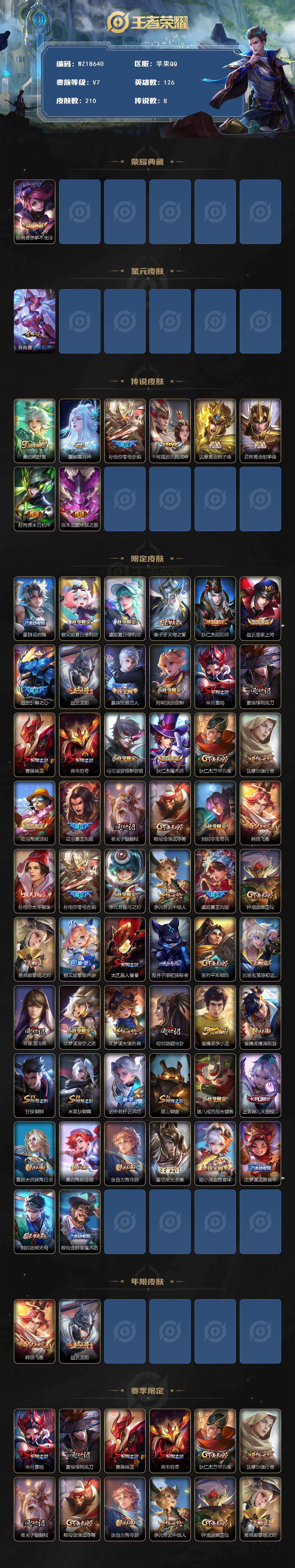 WZ03437982王者荣耀账号详情图2