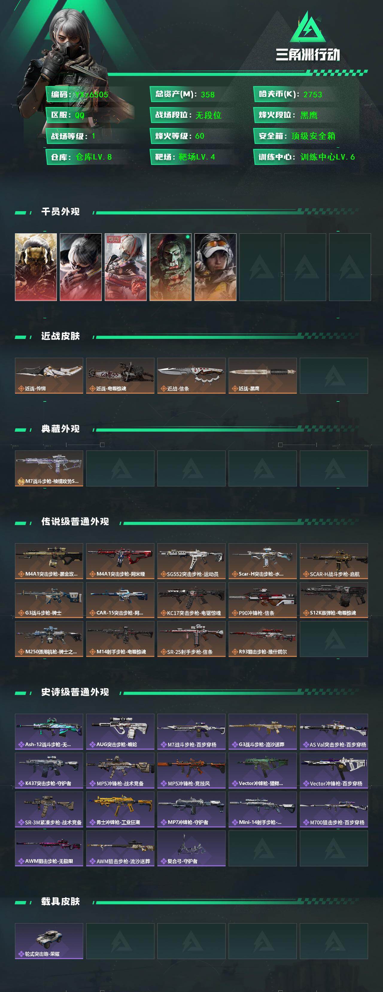 SJZCMW431023三角洲行动账号详情图2