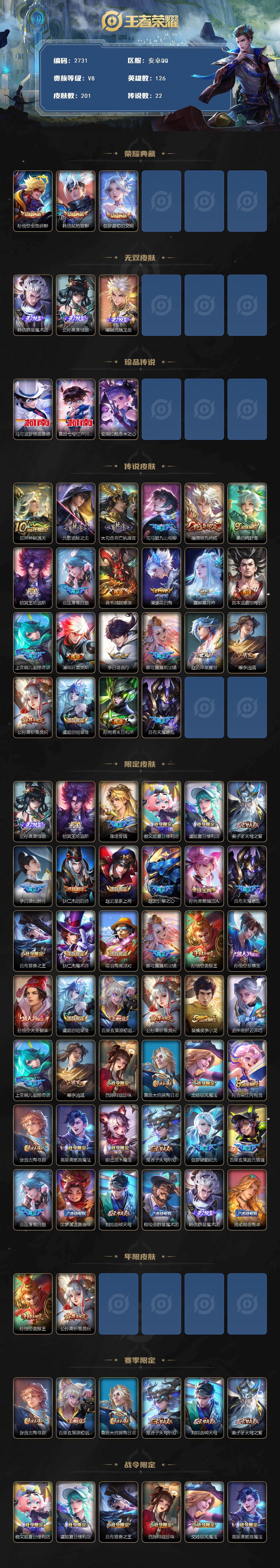 WZCMW436905王者荣耀账号详情图2