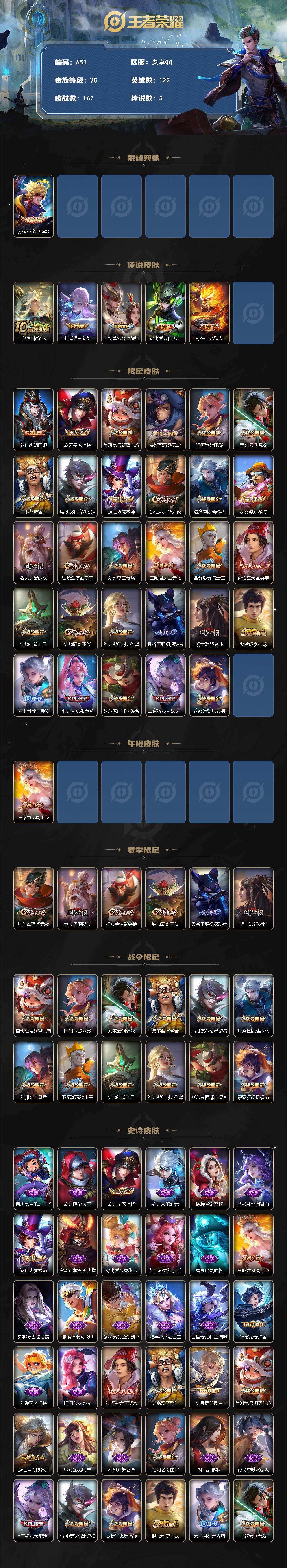 WZCMW495509王者荣耀账号详情图2