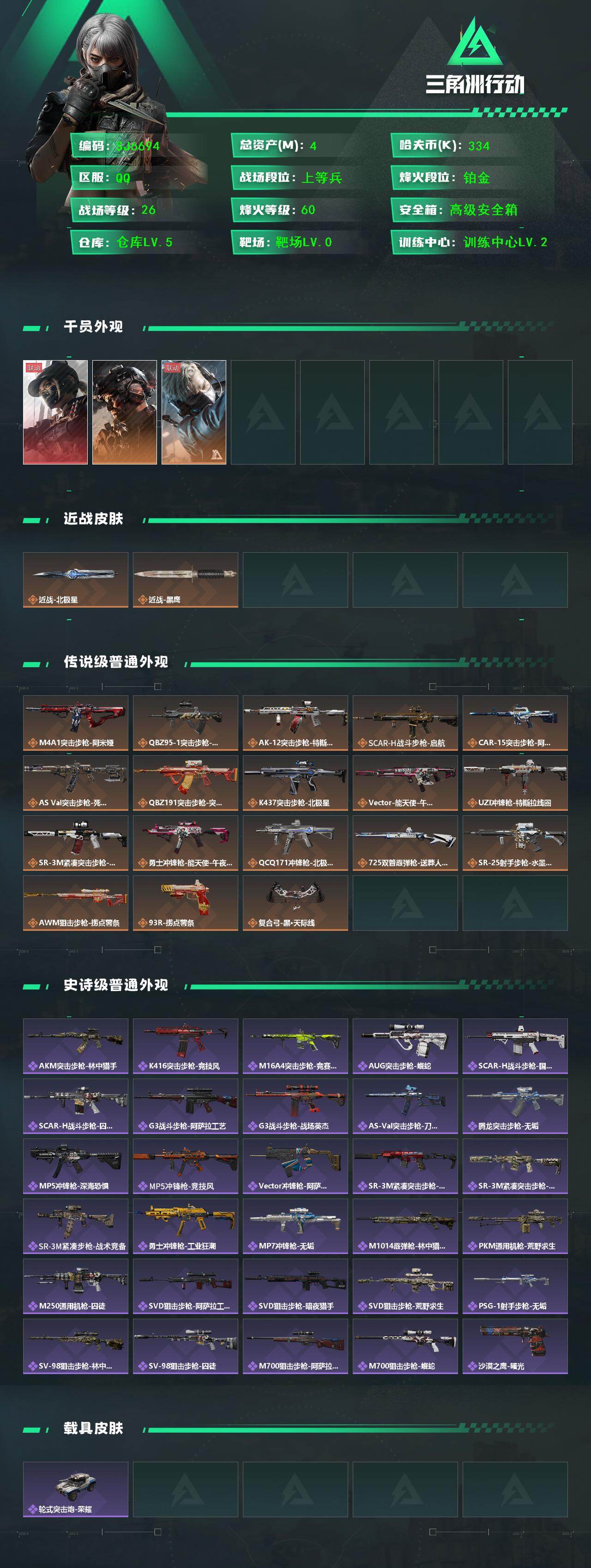 SJZEY47794三角洲行动账号详情图2