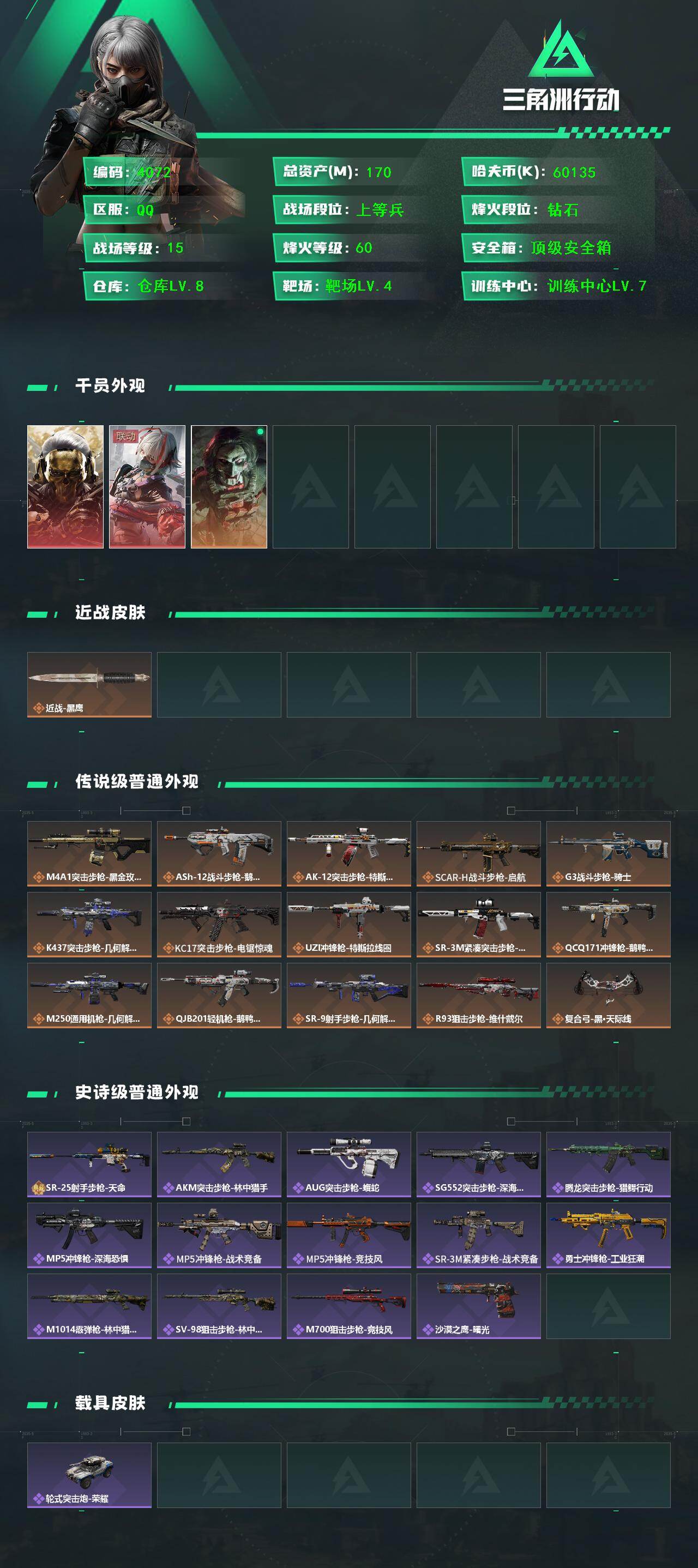 SJZCMW48548三角洲行动账号详情图2