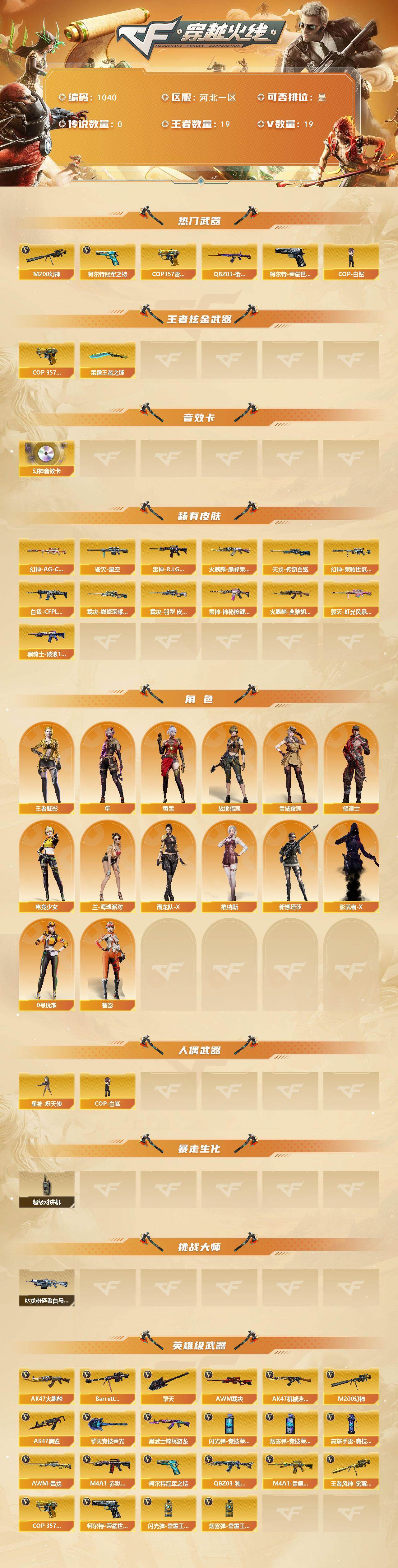 CFCMW421921穿越火线账号详情图2