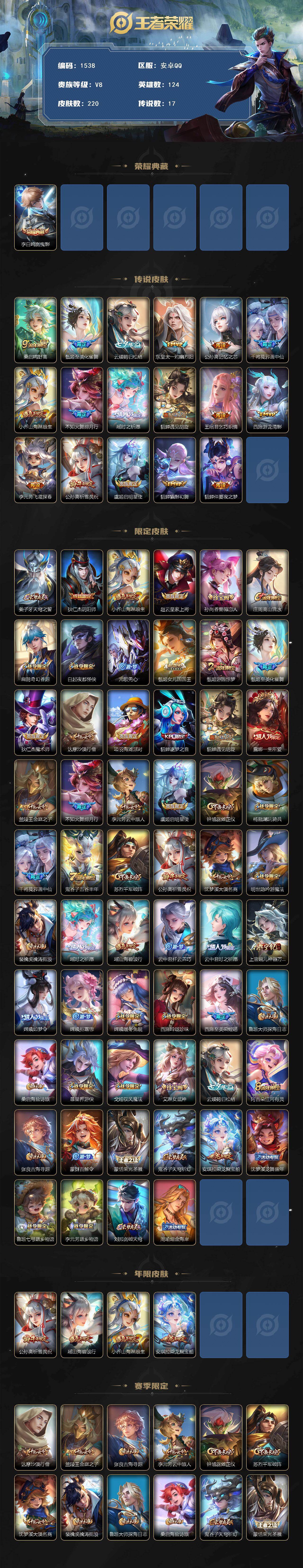 WZQM435446王者荣耀账号详情图3