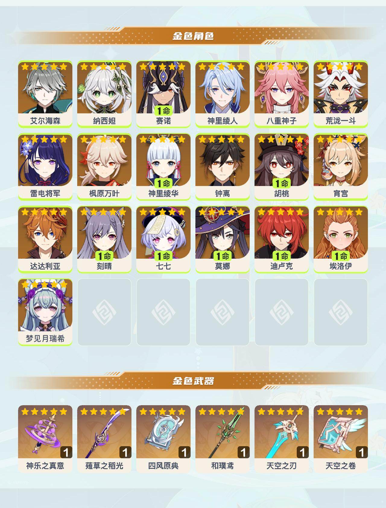 YSEY40591原神账号详情图3