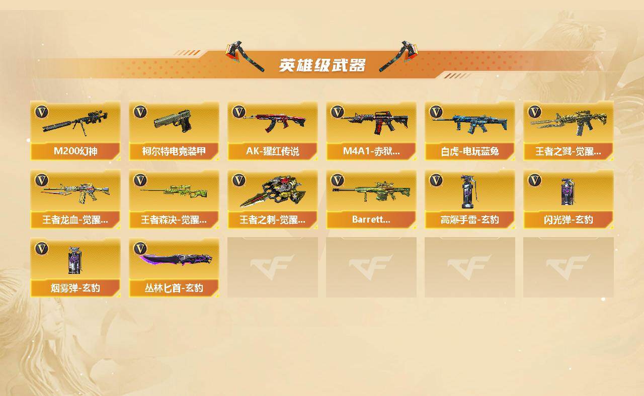 CFCMW421729穿越火线账号详情图3 CFCMW421729穿越火线账号详情图3