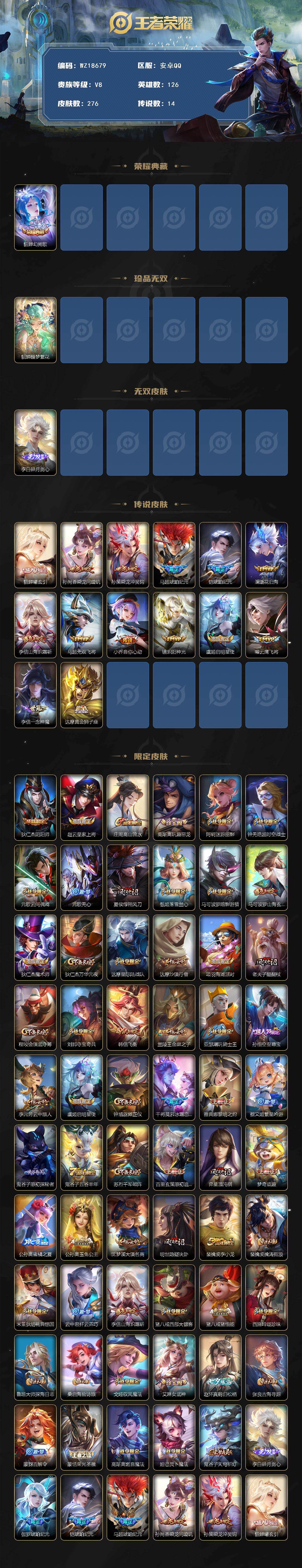 WZ03444086王者荣耀账号详情图2