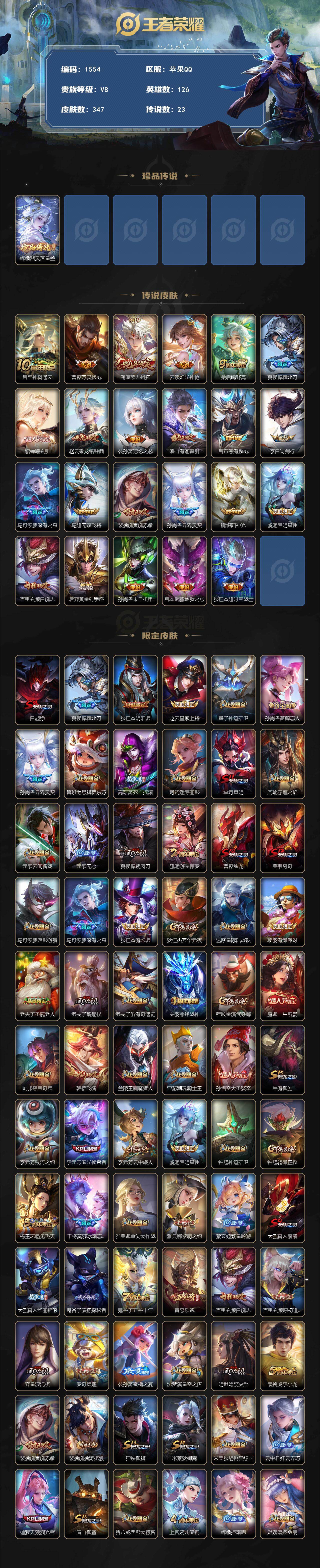 WZQM438320王者荣耀账号详情图3