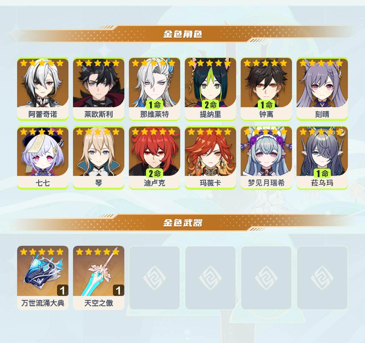 YSEY40516原神账号详情图3