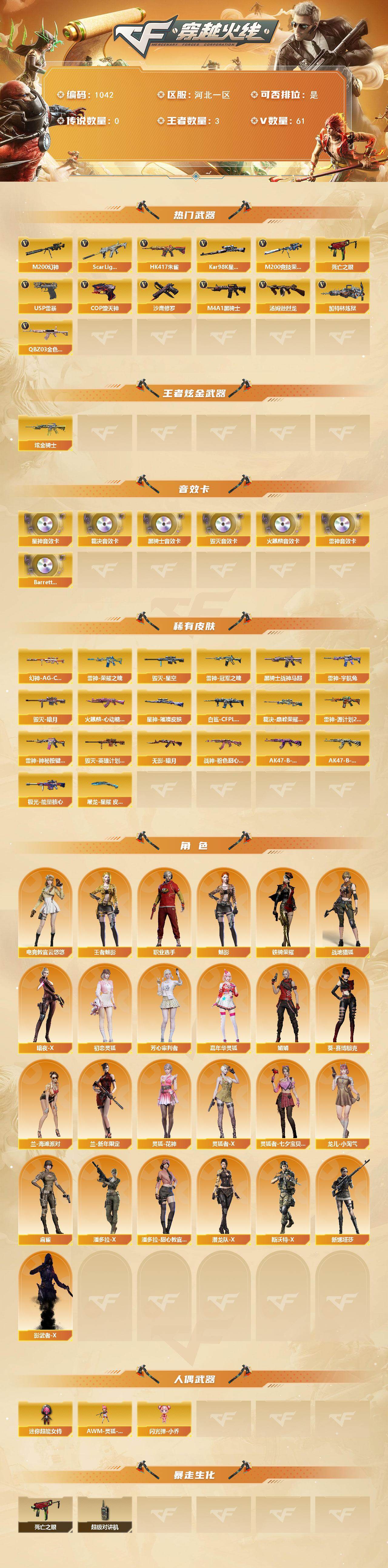 CFCMW421972穿越火线账号详情图2