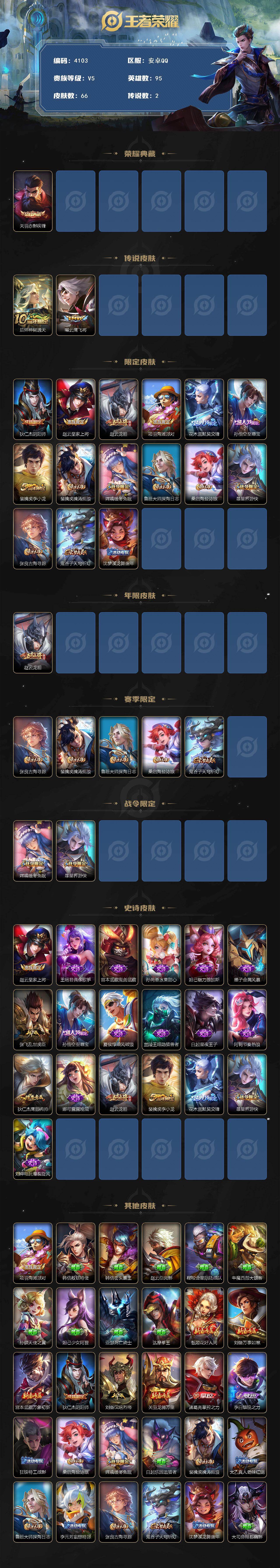 WZJZ463287王者荣耀账号详情图2