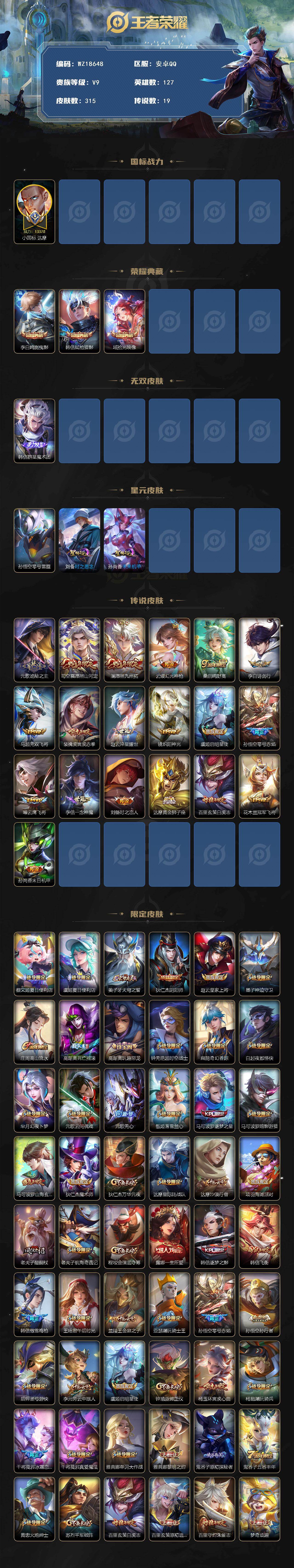 WZ03437863王者荣耀账号详情图2