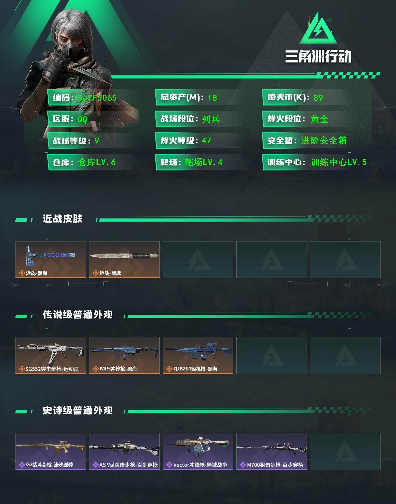 SJZEY48867三角洲行动账号详情图2 SJZEY48867三角洲行动账号详情图2