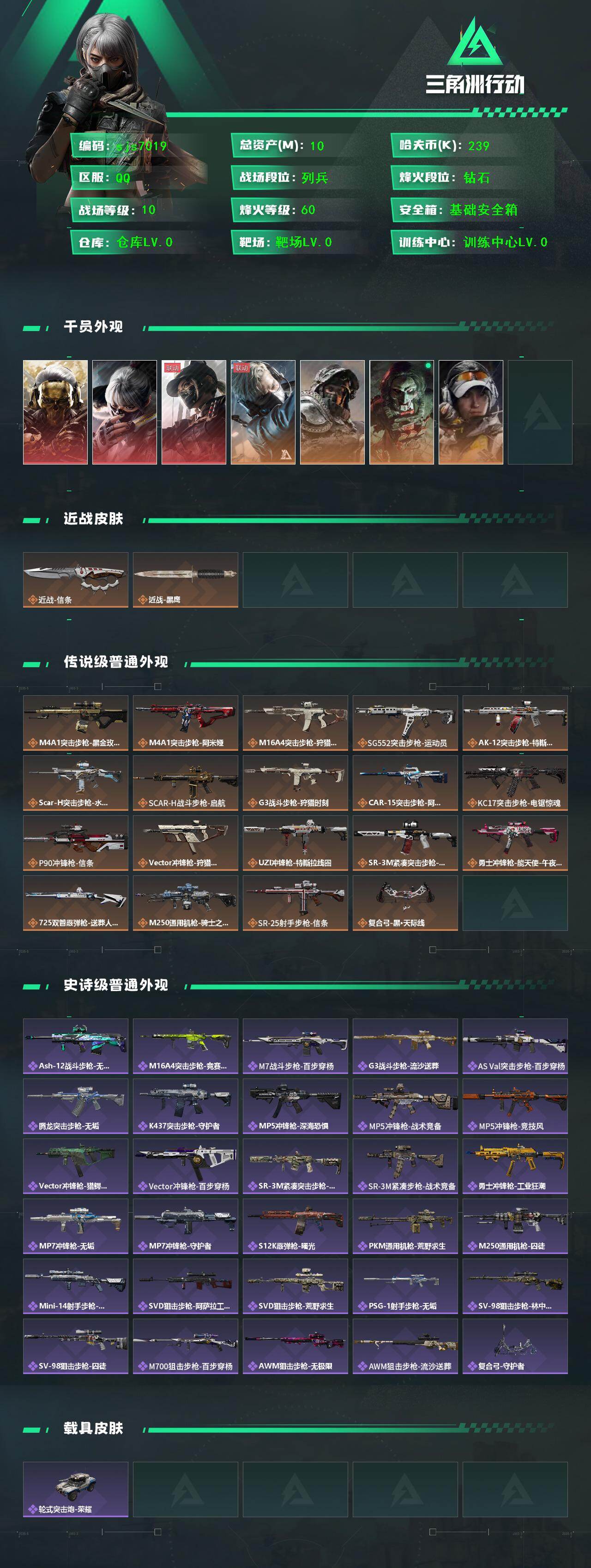 SJZCMW49464三角洲行动账号详情图2