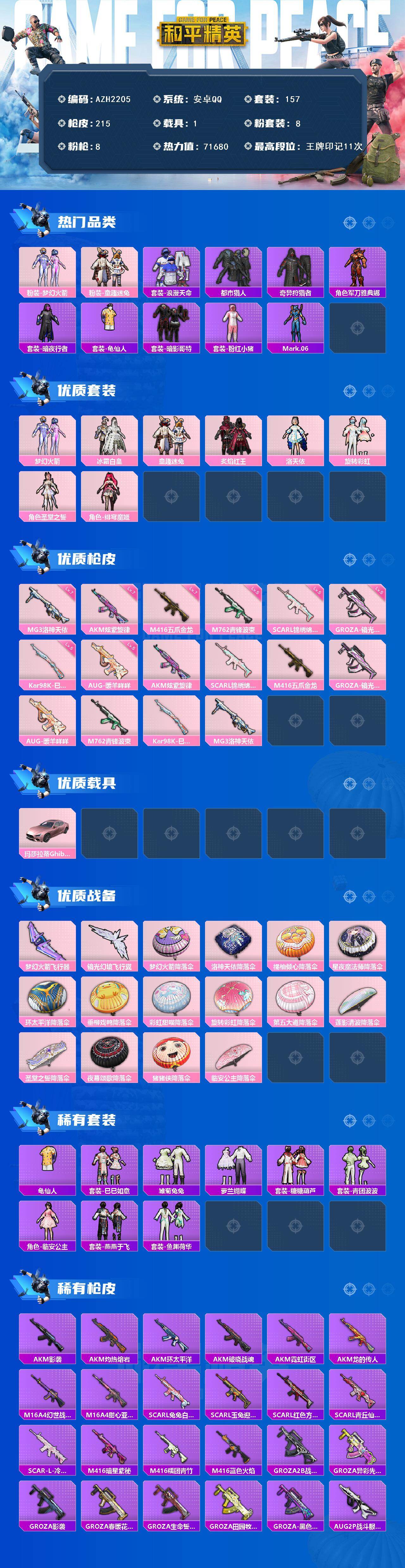 HPCMW420150和平精英账号详情图2