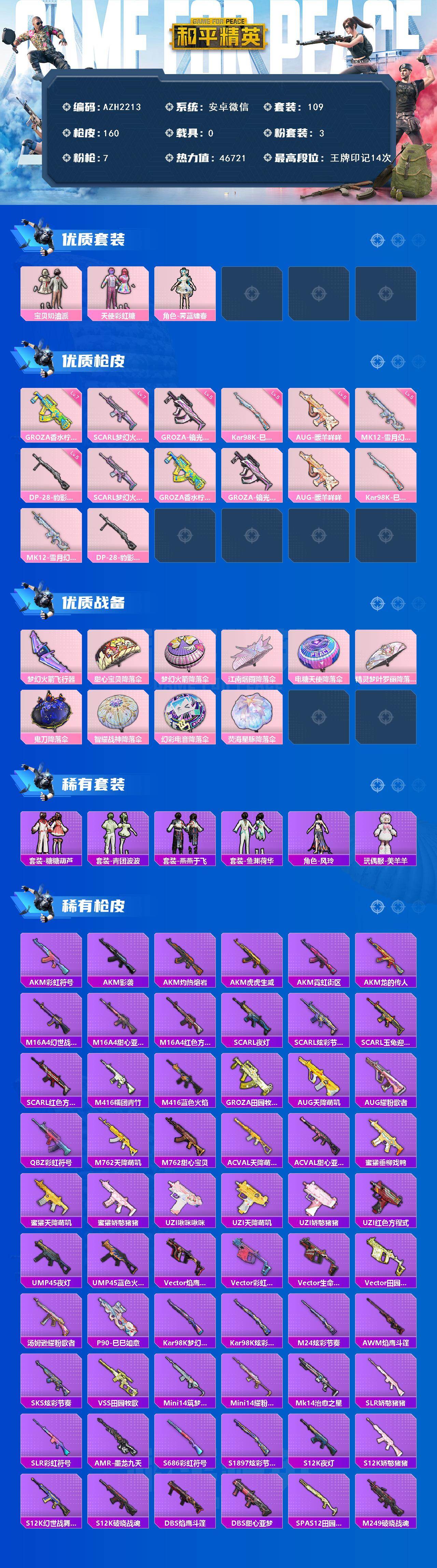 HPCMW420333和平精英账号详情图2