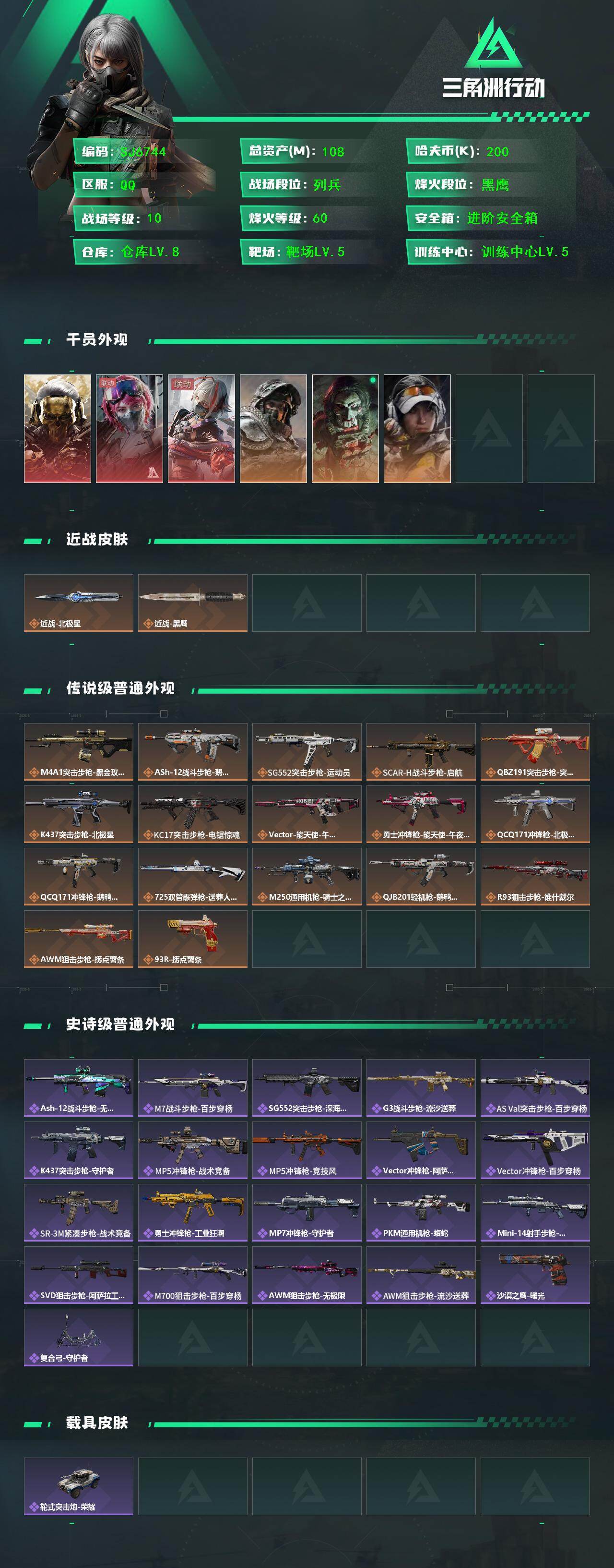 SJZEY48812三角洲行动账号详情图2