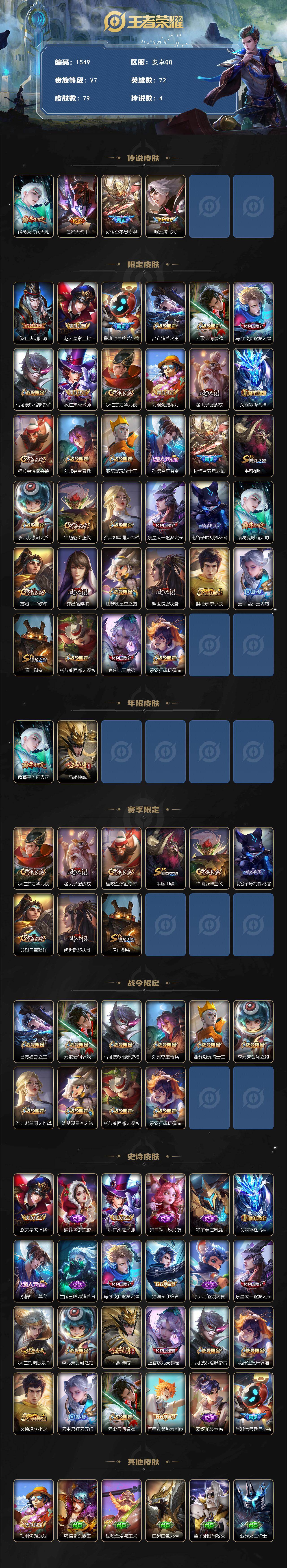 WZCMW440359王者荣耀账号详情图2