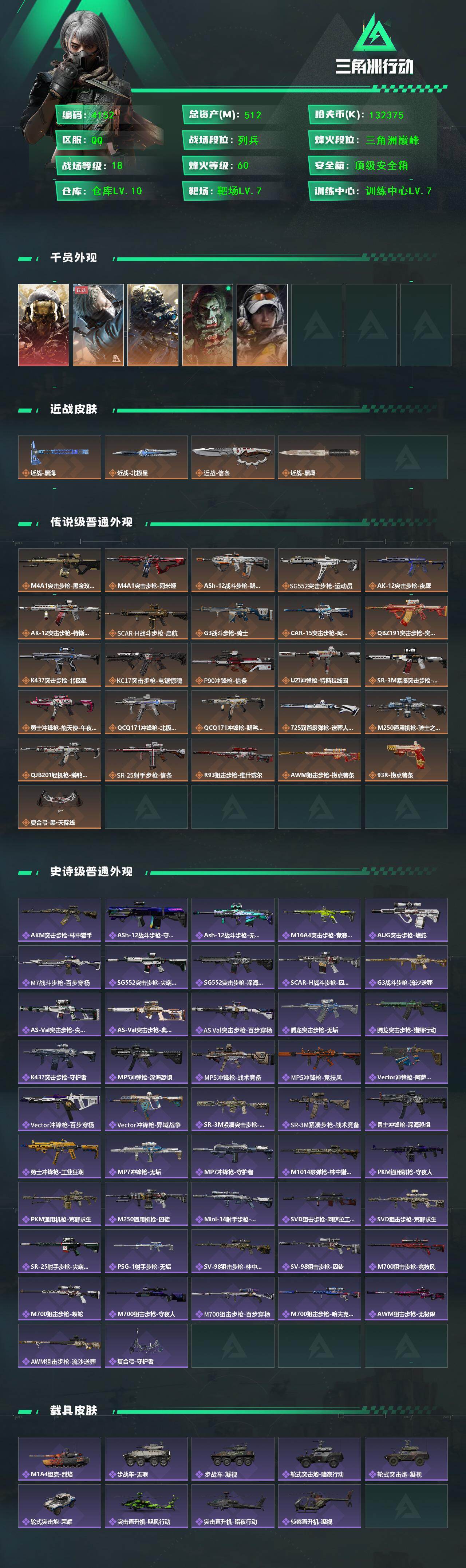 SJZCMW48801三角洲行动账号详情图2