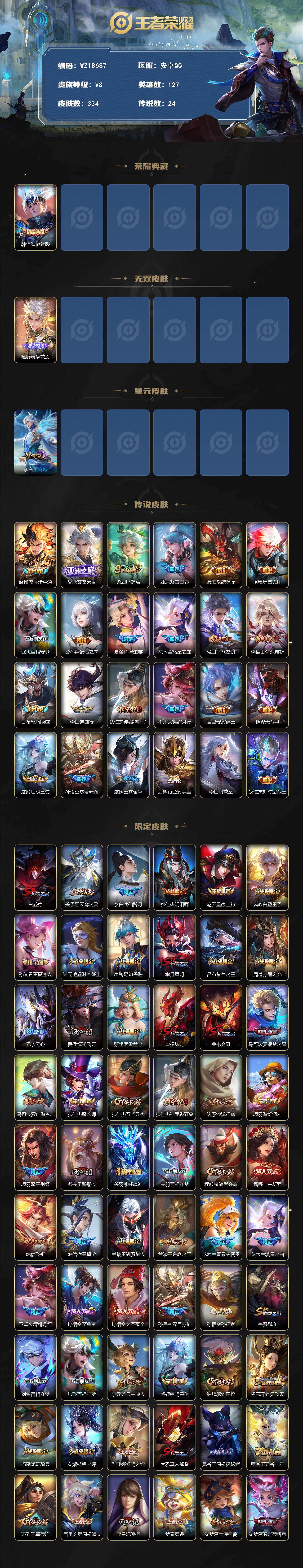 WZ03444376王者荣耀账号详情图2