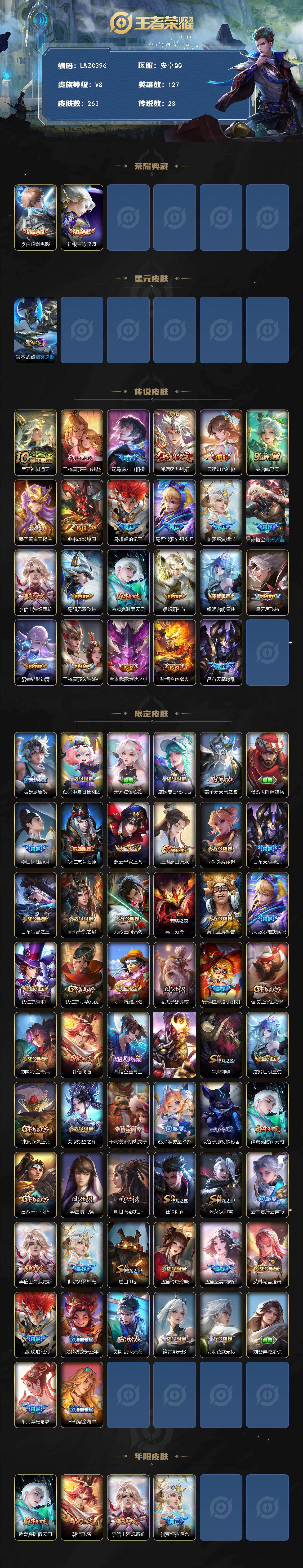 WZCMW463988王者荣耀账号详情图2