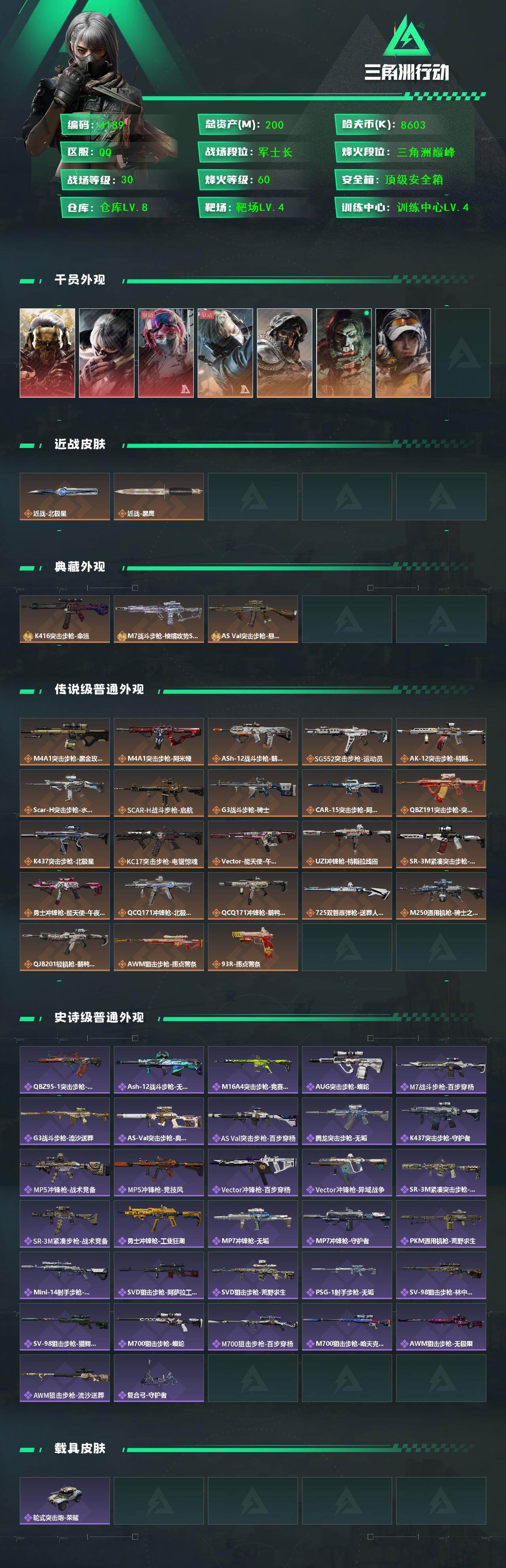 SJZCMW48986三角洲行动账号详情图2