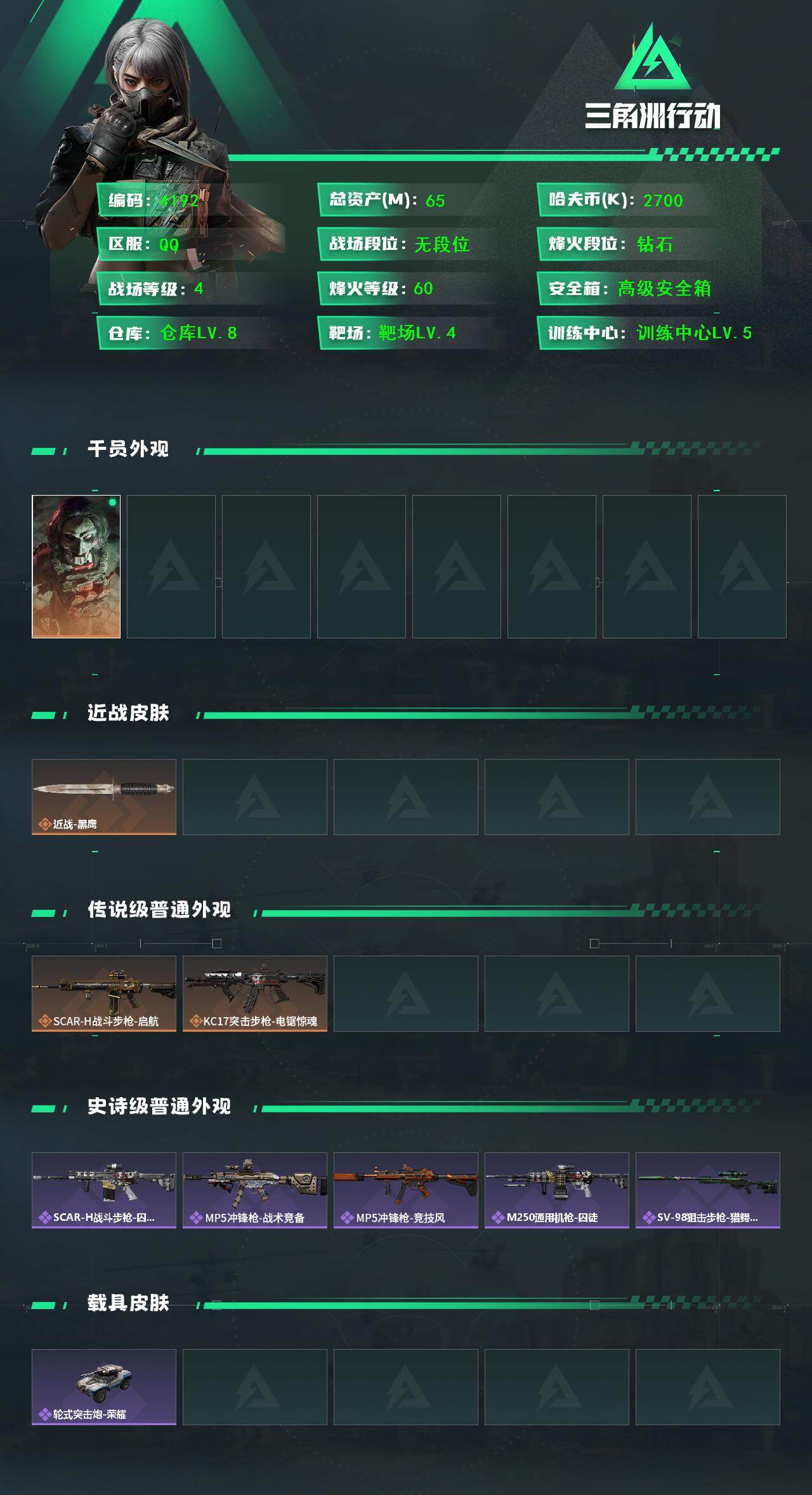 SJZCMW49024三角洲行动账号详情图2 SJZCMW49024三角洲行动账号详情图2