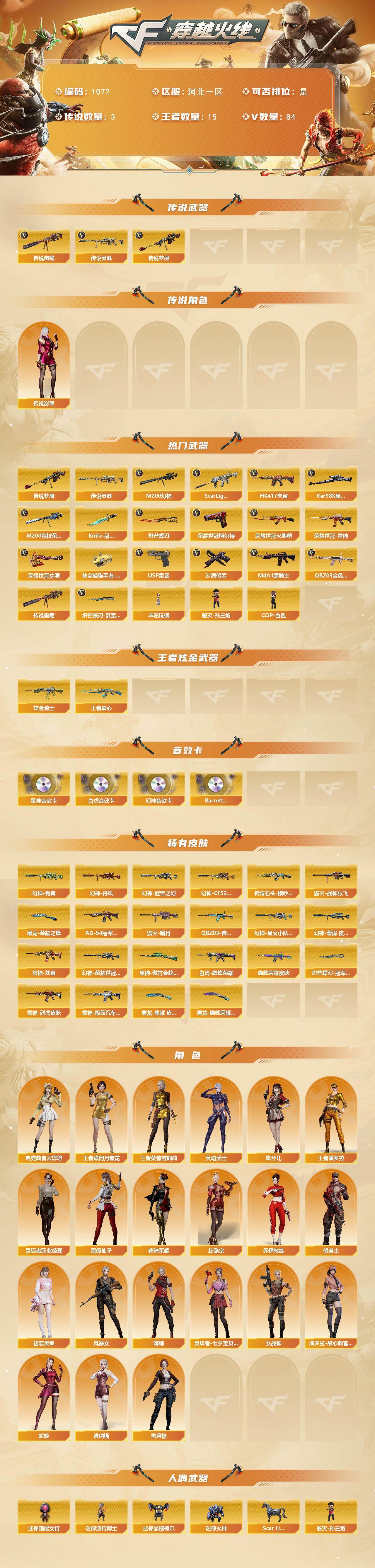 CFCMW422336穿越火线账号详情图2