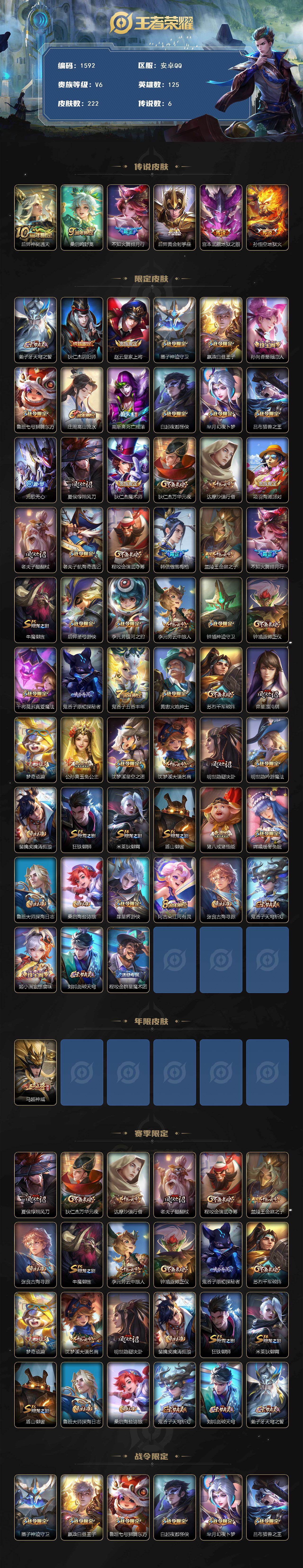 WZQM439045王者荣耀账号详情图3