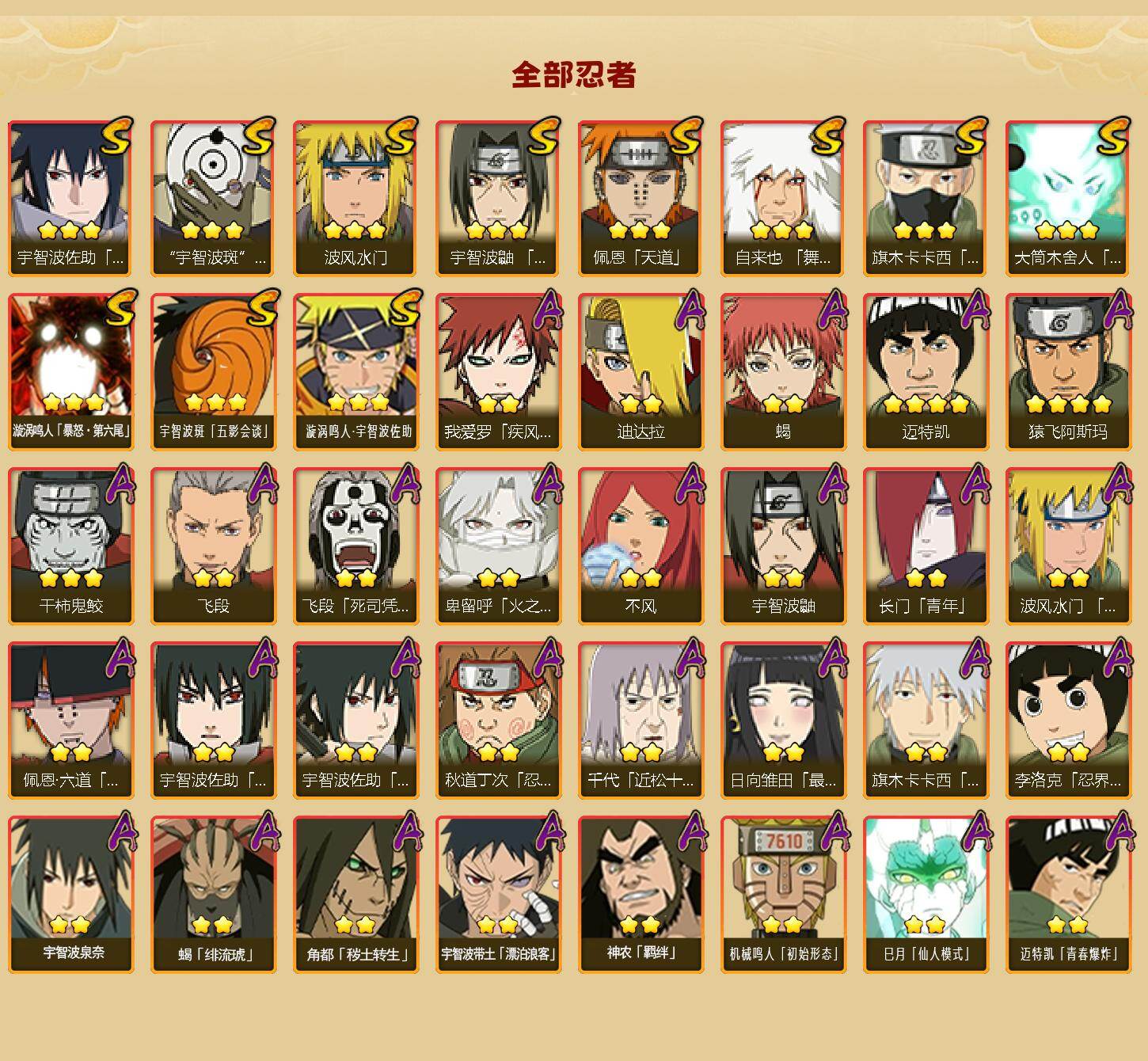 HYLFY42442火影忍者账号详情图2