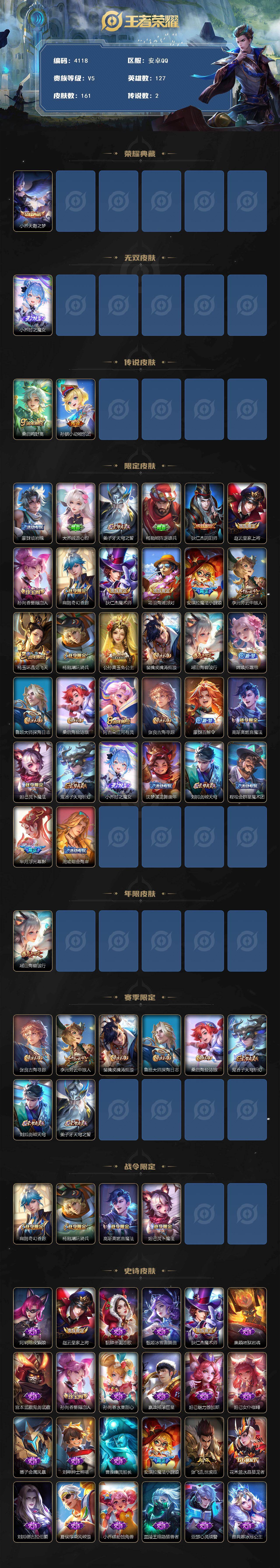 WZQM456402王者荣耀账号详情图3