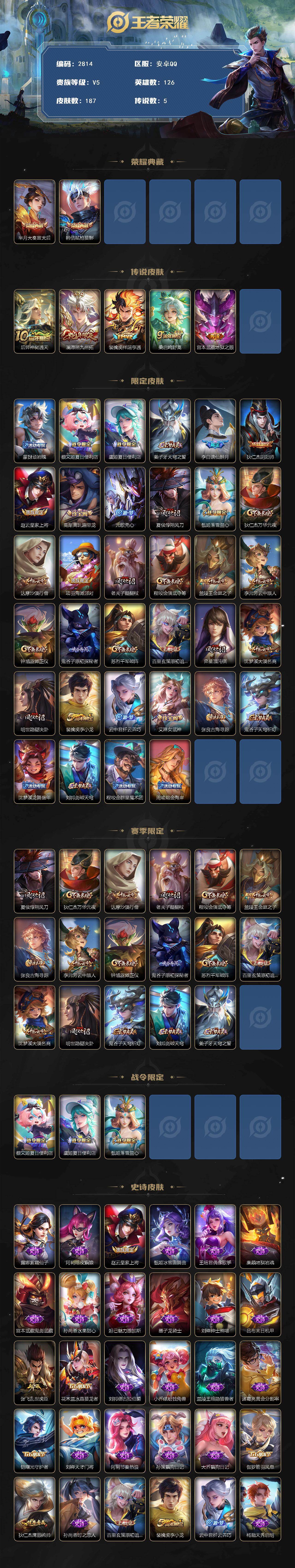 WZCMW441198王者荣耀账号详情图2