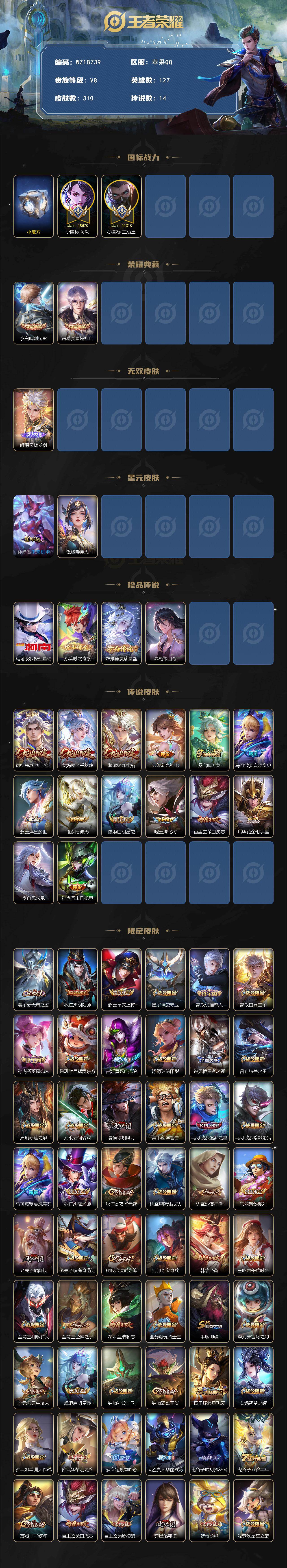 WZ03443917王者荣耀账号详情图2