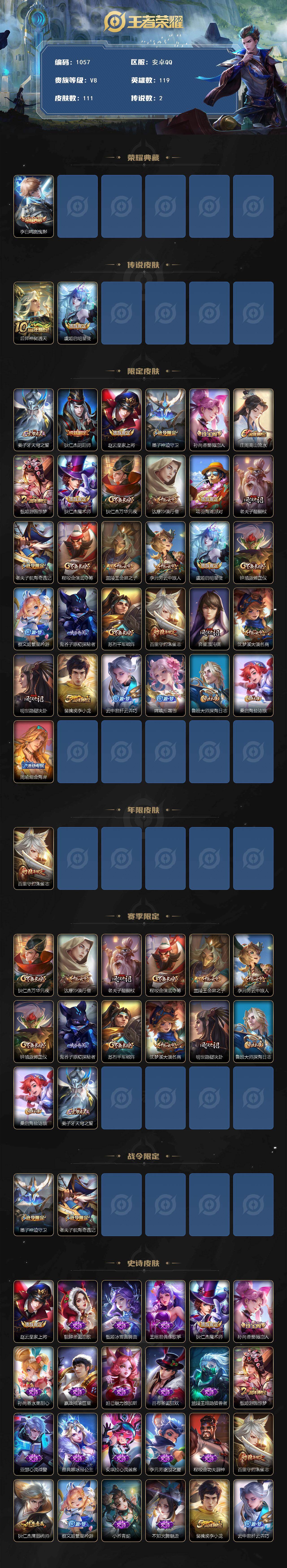 WZKG448911王者荣耀账号详情图2