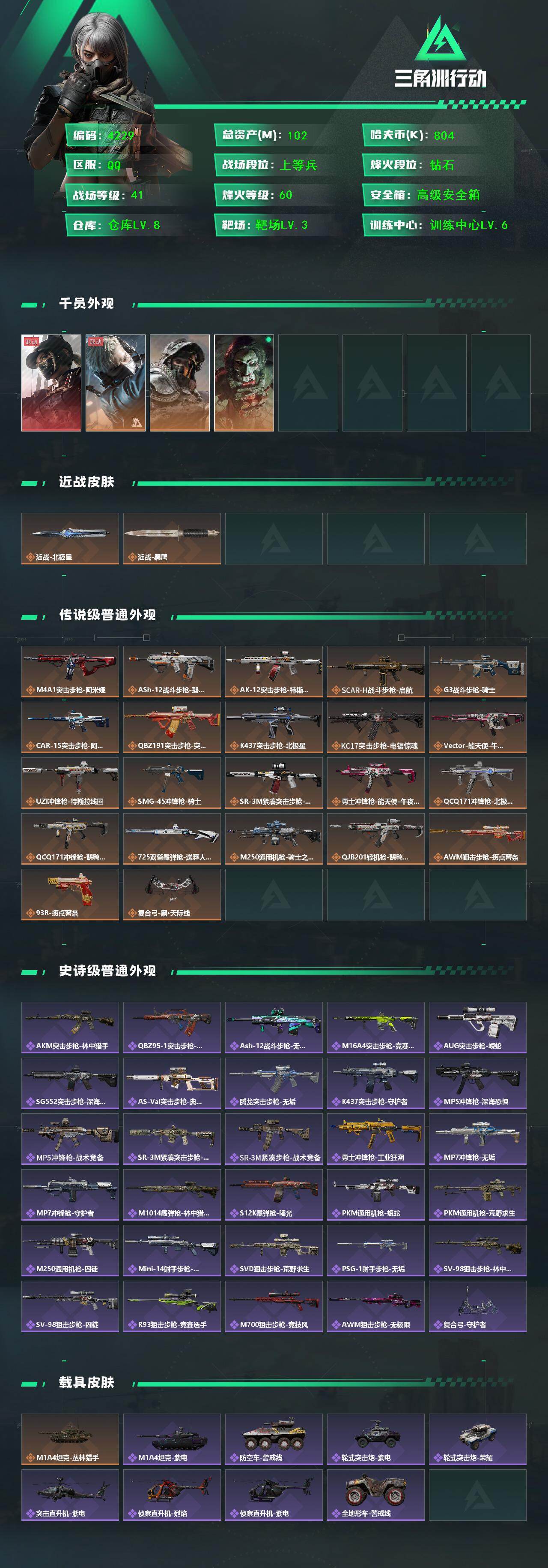 SJZCMW49798三角洲行动账号详情图2 SJZCMW49798三角洲行动账号详情图2