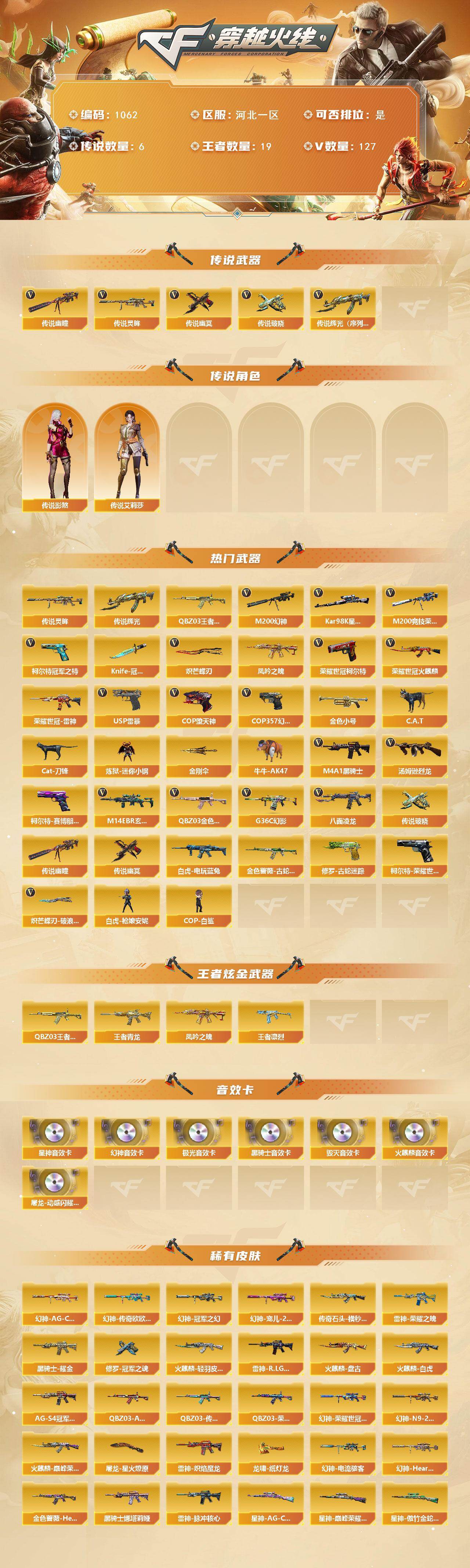 CFCMW422360穿越火线账号详情图2