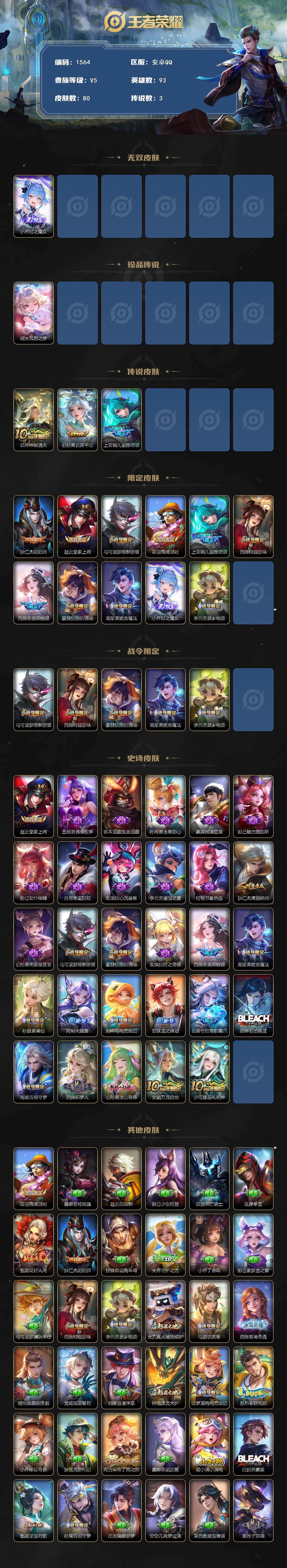 WZCMW440407王者荣耀账号详情图2