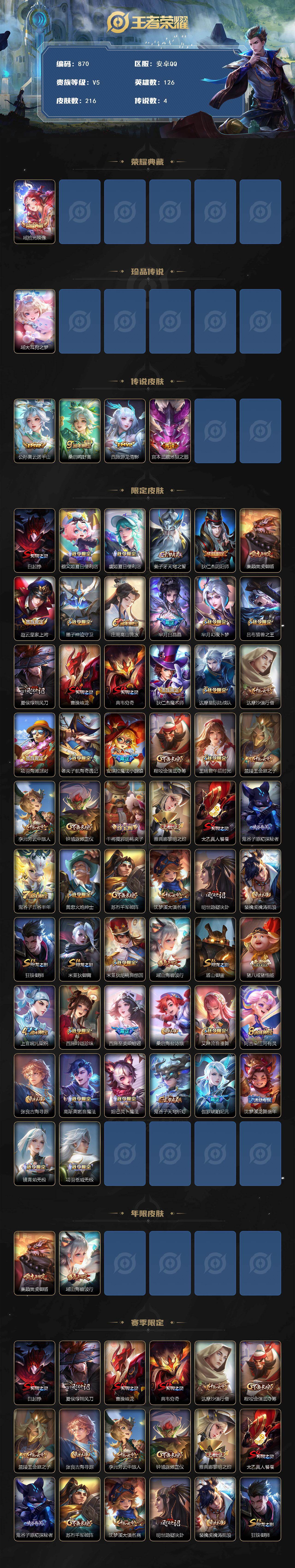 WZLFY438980王者荣耀账号详情图2