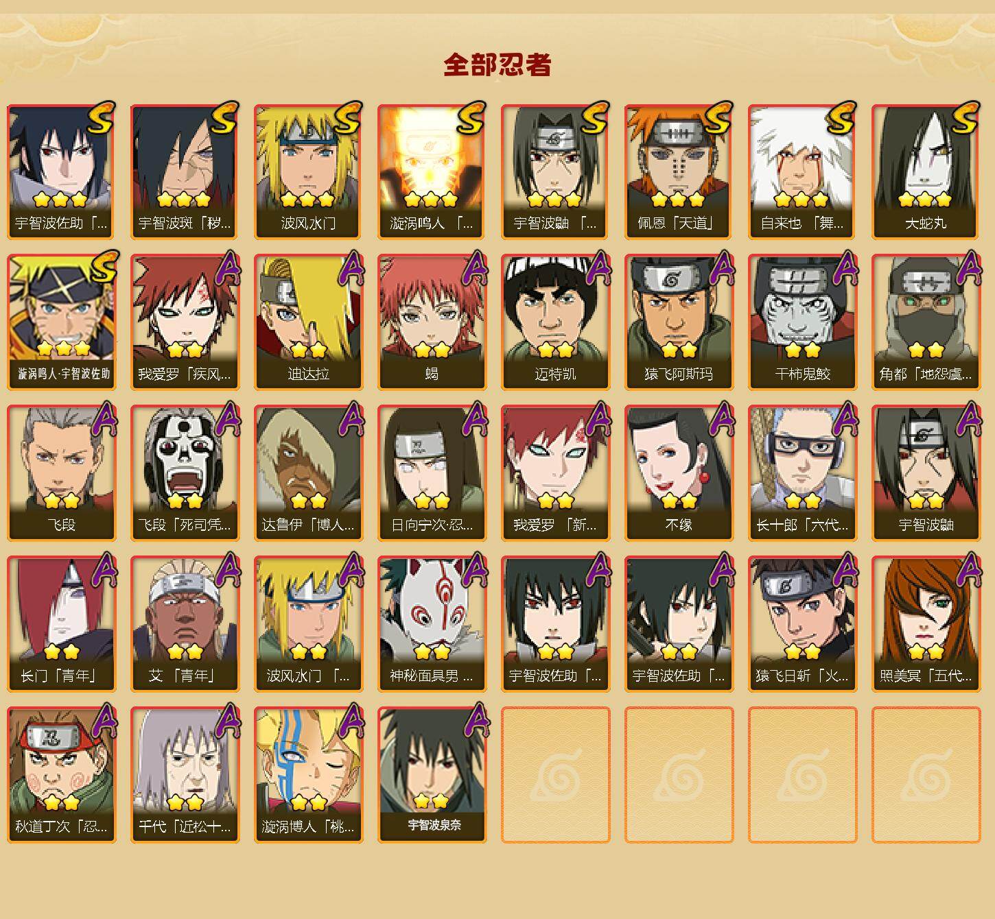 HYLFY42423火影忍者账号详情图2 HYLFY42423火影忍者账号详情图2