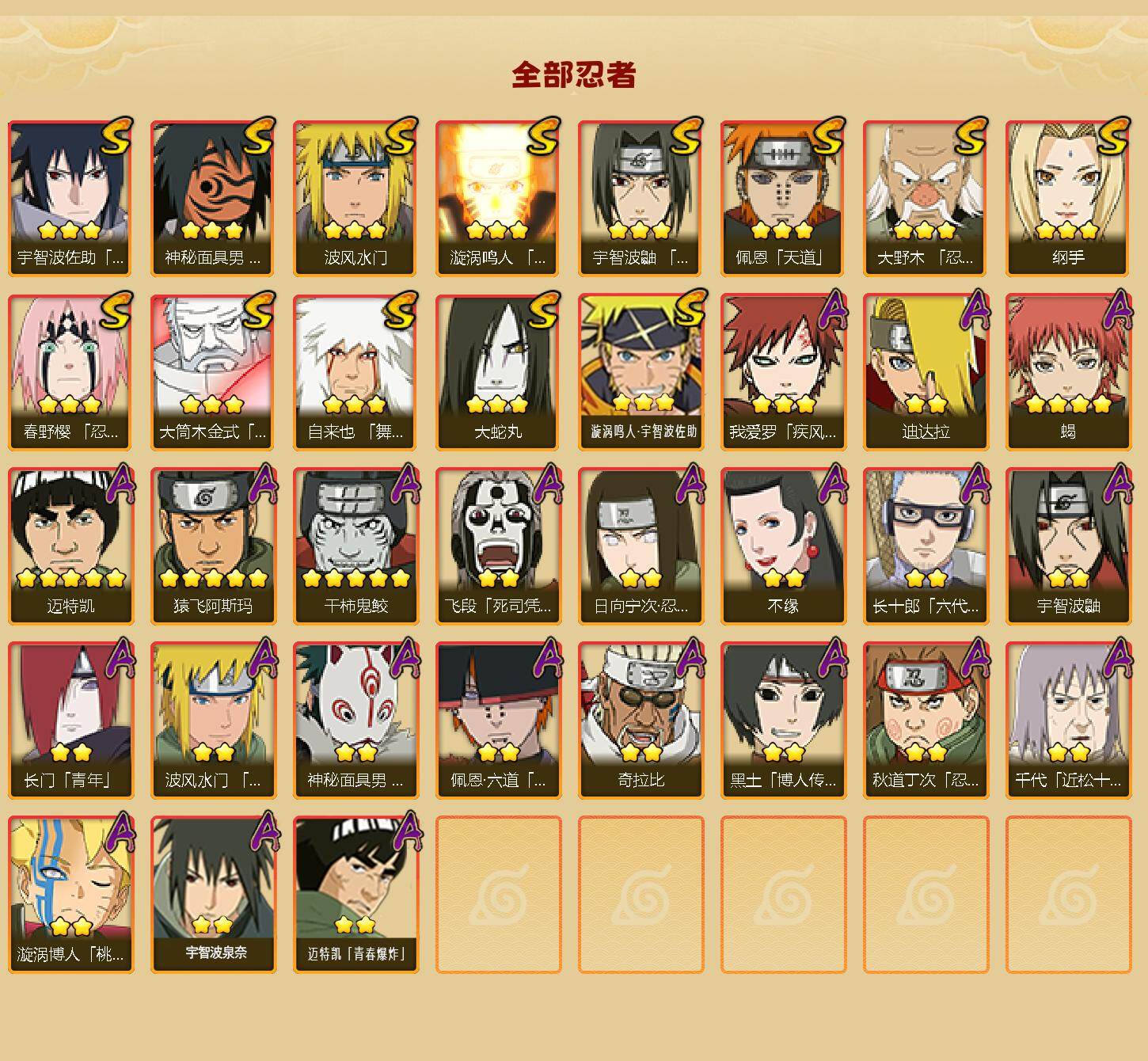 HYLFY42428火影忍者账号详情图2 HYLFY42428火影忍者账号详情图2