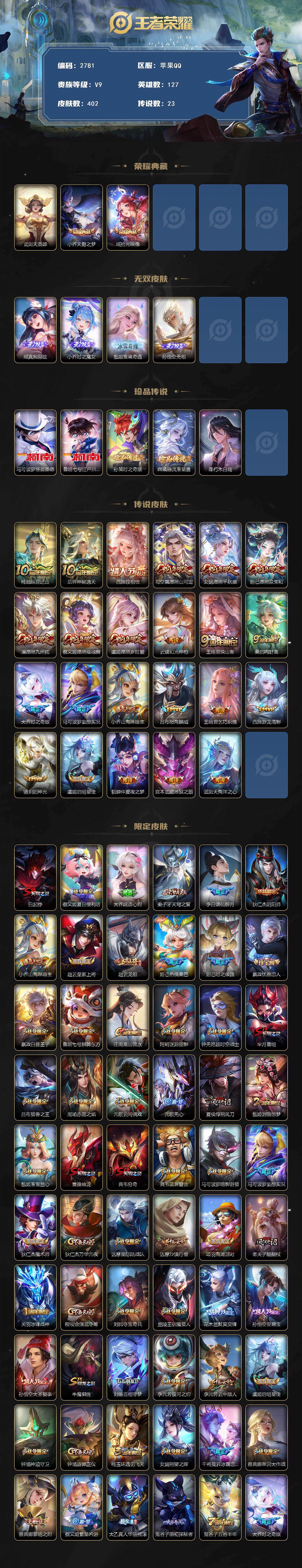 WZCMW439246王者荣耀账号详情图2